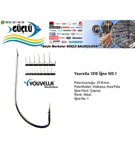 YOUVELLA 1310 ÇAPRAZ NİCKEL OLTA İĞNESİ NO:6