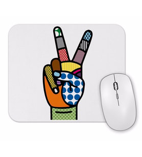 Barış Zafer İşareti Tasarım Mouse Pad