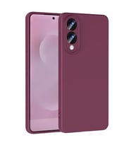 Coverzone Samsung Galaxy S25 Edge ?le Uyumlu K?l?f Z-Mara Lansman Vieri Tam Koruma Arka Kapak Kamera Koruma �?k?nt?l? P�r�zs�z Y�zey Koyu Mor