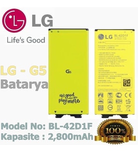 LG G5 Batarya LG Bl-42D1F Uyumlu Yedek Batarya