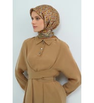 Armine Saf İpek Sura Eşarp-2026 İlkbahar-Yaz- 951800D (A.Yeşil)