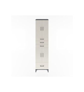 Hyperion Dolap 4 Raflı 4 Çekmeceli 4 Kapaklı 60x44x243 Antrasit-Aytaşı