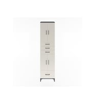 Hyperion Dolap 4 Raflı 4 Çekmeceli 4 Kapaklı 60x44x243 Antrasit-Aytaşı