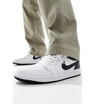 Nike Air Jordan 1 Low Leather Sneaker Hakiki Deri Beyaz Erkek Spor Ayakkabı