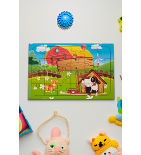 Okul Öncesi Başlangıç Yapboz Hayvanlar Alemi Ve Sevimli Dostlar Ahşap Puzzle Set