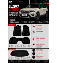 SUZUKI VITARA HYBRIT 2025-2026 Araca Özel 3D Paspas + 3D Bagaj Havuzu