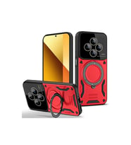 Xiaomi Redmi 14c Kılıf Joy Lens Standlı Kapak - Kırmızı