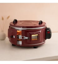Yuvarlak davul fırın 1100W 46 cm - alüminyum tepsi, ön gözlem camı