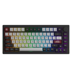 AKKO 5075B Plus Dracula Castle V3 Cream Yellow Pro Switch RGB Kablosuz Hotswap Mekanik Gaming Klavye