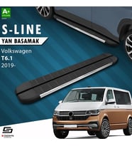 S-Dizayn VW Transporter T6.1 Uzun Şase S-Line Krom Yan Basamak 253 Cm 2019-2025 A+ Kalite