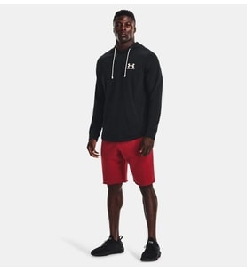 Under Armour UA Rival Terry LC HD Siyah Erkek Sweatshirt 1370401-001