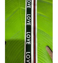 80X4 CM LOVE YAZILI ŞERİT RİBANA DİKİŞ GİYİM AKSESUARI