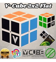 Orijinal V-Cube 2x2 Flat Küp - V-Cube Küp - Zeka Küpü - 2x2 Flat Küp - Akıl Küpü - Rubiks Küp -VCube (Çok Renkli)