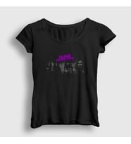 Presmono Kadın Siyah Members Black Sabbath T-Shirt 17892tt