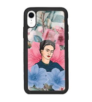 iPhone XR Flowers Frida Kahlo Tasarımlı Glossy Telefon Kılıfı