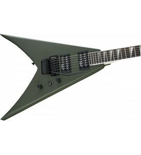 Jackson 2910124520 Js King V Js32 Elektro Gitar (matte Army Drab)  Askeri Yeşil Mat Cila Floyd Rose Tremolo Ve Keskin V Şekli