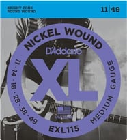D'Addario EXL115 XL Nickel Serisi Elektro Gitar Tel Seti (11-49)