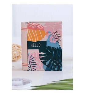 DAKS 2003 HEDİYELİK TENEKE KUTU KİTAP ŞEKİLLİ - BOOK TIN HELLO 9.5x11x3cm