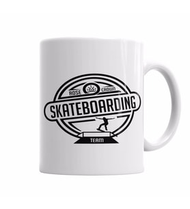SK8 Team Branca Masculina E Feminina Kupa Bardak Porselen