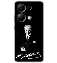Poco M6 Pro Kılıf HD Desen Baskılı Kılıf - Atatürk İmza