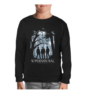 Supernatural - Join the Hunt II Siyah Çocuk Sweatshirt