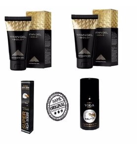 2 AD TİTANJEL GOLD PENS BAKIM JELİ +2 KUTU VİGA GECİKTİRİCİ SPREY SETİ - ÜCRETSİZ VE GİZLİ KARGO