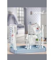 Taşınabilir Çok Amaçlı Biberon Emzik Kurutucu Kurutmalık Bebek Çocuk Sağlığı Bulaşıklık Kurutma Mavi 25 x 30