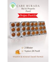 ÇareBurada Bal & Propolis Boğaz Pastili 24 Adet