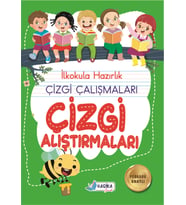 4-6 Yaş Çizgi Alıştırmaları (Çok Renkli)