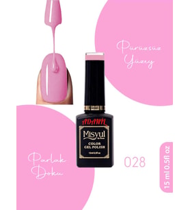 Adanil 15 ml Misyul Profesyonel Toz Pembe Kalıcı Oje Mis-028