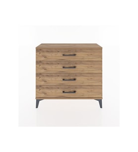 Arges Şifonyer 4 Çekmeceli 88x30x80 Çam-Çam
