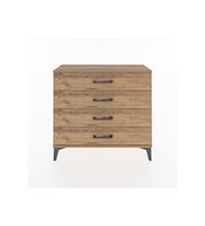 Arges Şifonyer 4 Çekmeceli 88x30x80 Çam-Çam