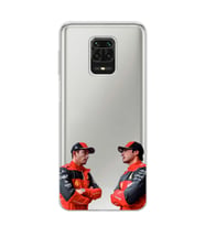Redmi Note 9 Pro/Note 9S Uyumlu Carlos Sainz ve Charles Leclerc Formula 1 Desenli Şeffaf Kılıfı