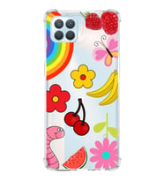 PrintiFy Oppo Reno 4 Lite Uyumlu Water Color 5 Baskılı Şeffaf Köşe Korumalı Antişok Kılıf