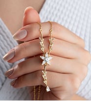 Saklı Takı 925 Ayar Gümüş Sarmaşık Elegant Kolye