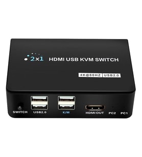 PM-11789 4K Hdmi Usb Kvm Switch 2x1