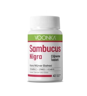 Voonka Sambucus Nigra 42 Çiğnenebilir Tablet