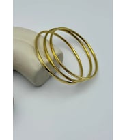 Çelik Gold 3'lü İnce Ajda Bilezik 2mm - 25-ajd07