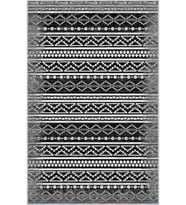 Eliana Home Baskılı, Yıkanabilir Kaymaz Taban Salon Halısı LNA1362-HY-1301 100x150 cm (Gri)