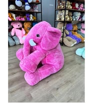Pandamke Peluş Fil Oyuncak 150 Cm Dev Boy - Koca Boy, Sevimli ve Renkli (Pembe)