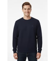 Erkek Büyük Beden Sıfır Yaka Selanik Sweatshirt BGL-ST04927 (Lacivert)