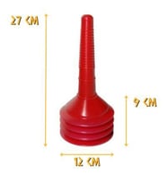 İzmir Fırça Körüklü Vantuz Pompa Eko - Gider Pompası - 27 cm. (Çok Renkli)