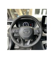 Toyota Corolla 2020-2024 Araca Özel Direksiyon Kılıfı (Nokta Düz Gri Dikiş)