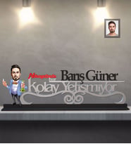 Kişiye Özel Öğretmen Karikatürlü Kolay Yetişmiyor Ahşap Biblo Bay-18