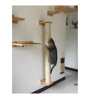 Kedi tırmalama direği 100 cm Tamamen ahşap