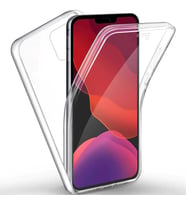 Apple iPhone 12 Kılıf Zore Enjoy 360 Derece Tam Kaplayan Silikon (Renksiz)