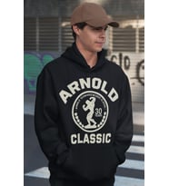 Arnold Classic Bodybuilding Fitness Baskılı Unisex Oversize Gym Hoodie