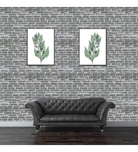 3D Kendinden Yapışkanlı Alaca Gri Salon Duvar Kağıdı Paneli NW24 (Karışık)