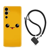 Tecno Pova 4 Kılıf Resimli Boyun Askılı İpli Desenli Silikon Series Yellow Sweet 1817