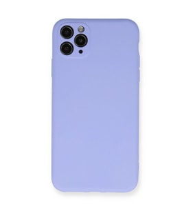 Apple İphone 11 Pro Max Kılıf Nano İçi Kadife Silikon - Lila